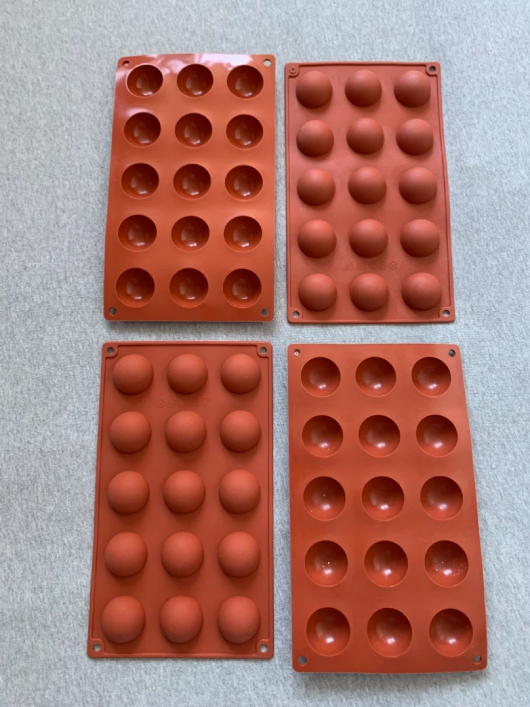 Silicone Hemisphere Molds - Set of 4
