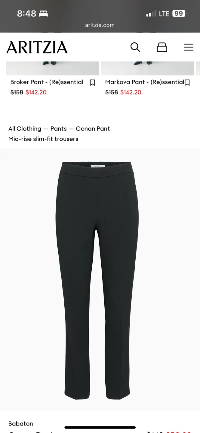 Aritzia Babaton Conan Pant - Cropped