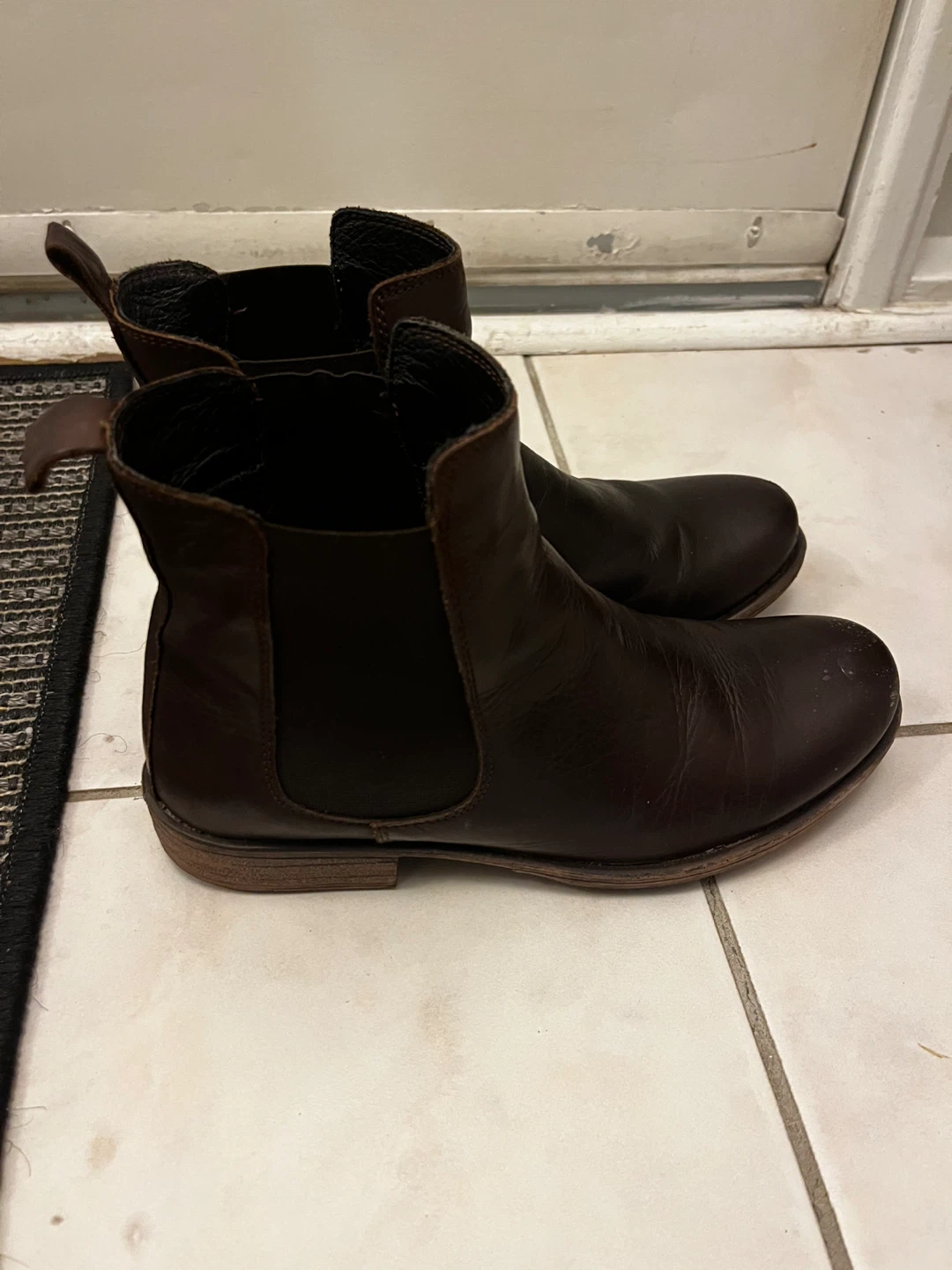 Brown Leather Chelsea Boots, Size 38 - photo 3