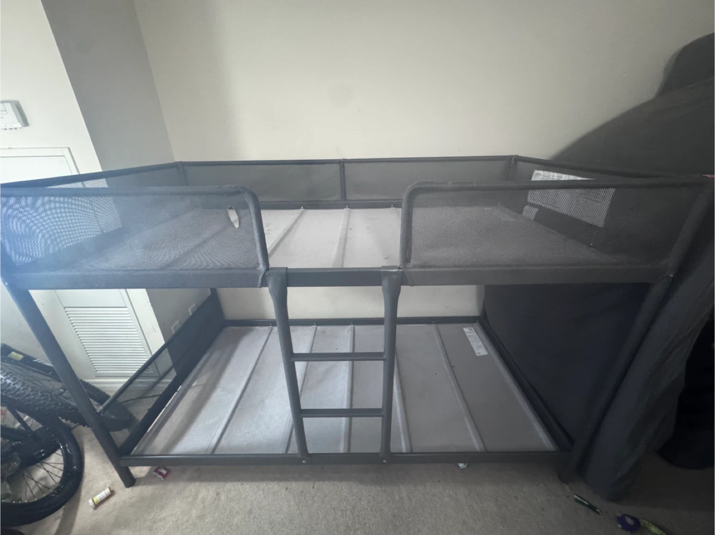 Metal Frame Bunk Bed - Grey - photo 2