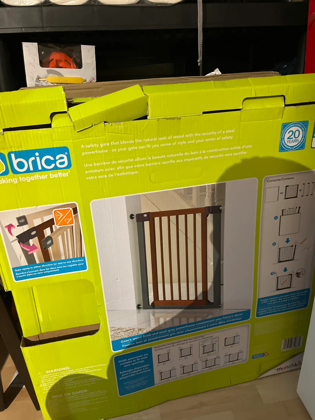 brica Wood & Steel Designer Gate - New in Box! - photo 2