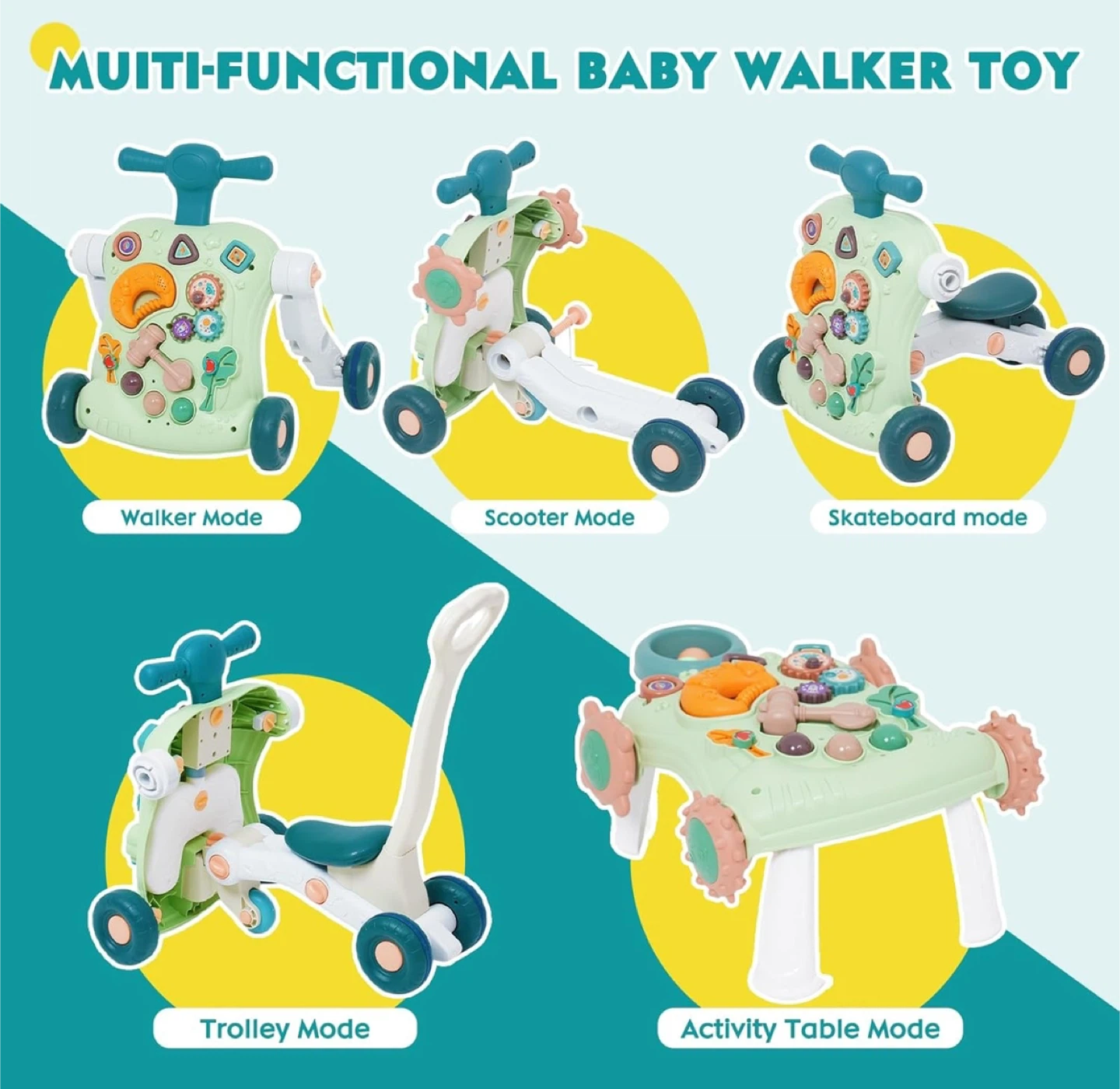 Multi-Functional Baby Walker Toy