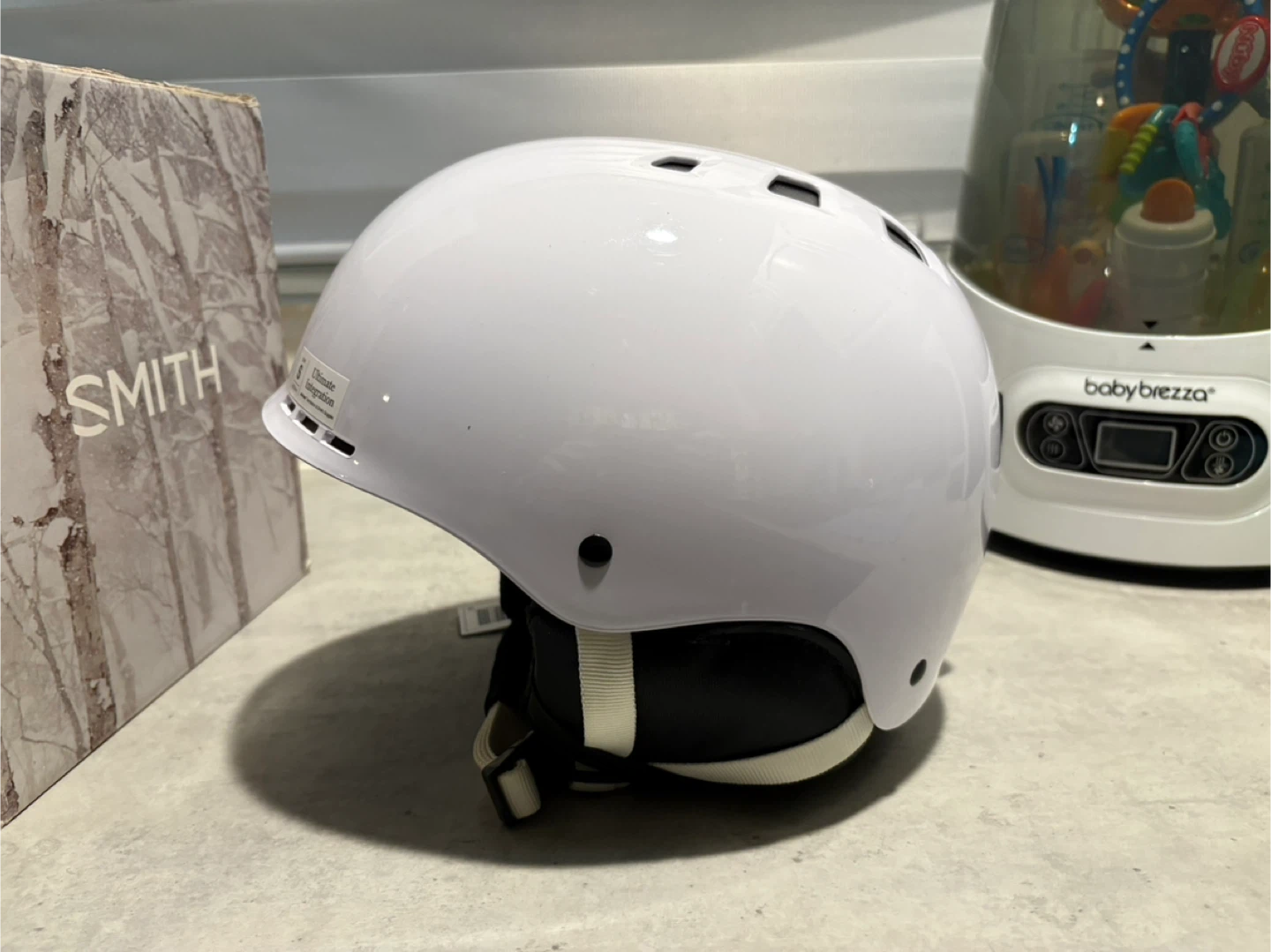 Smith Holt Jr. White Ski/Snowboard Helmet - Size S