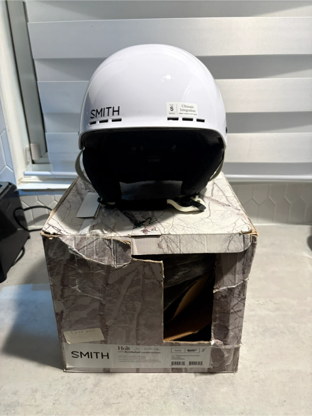 Smith Holt Jr. White Ski/Snowboard Helmet - Size S - photo 5