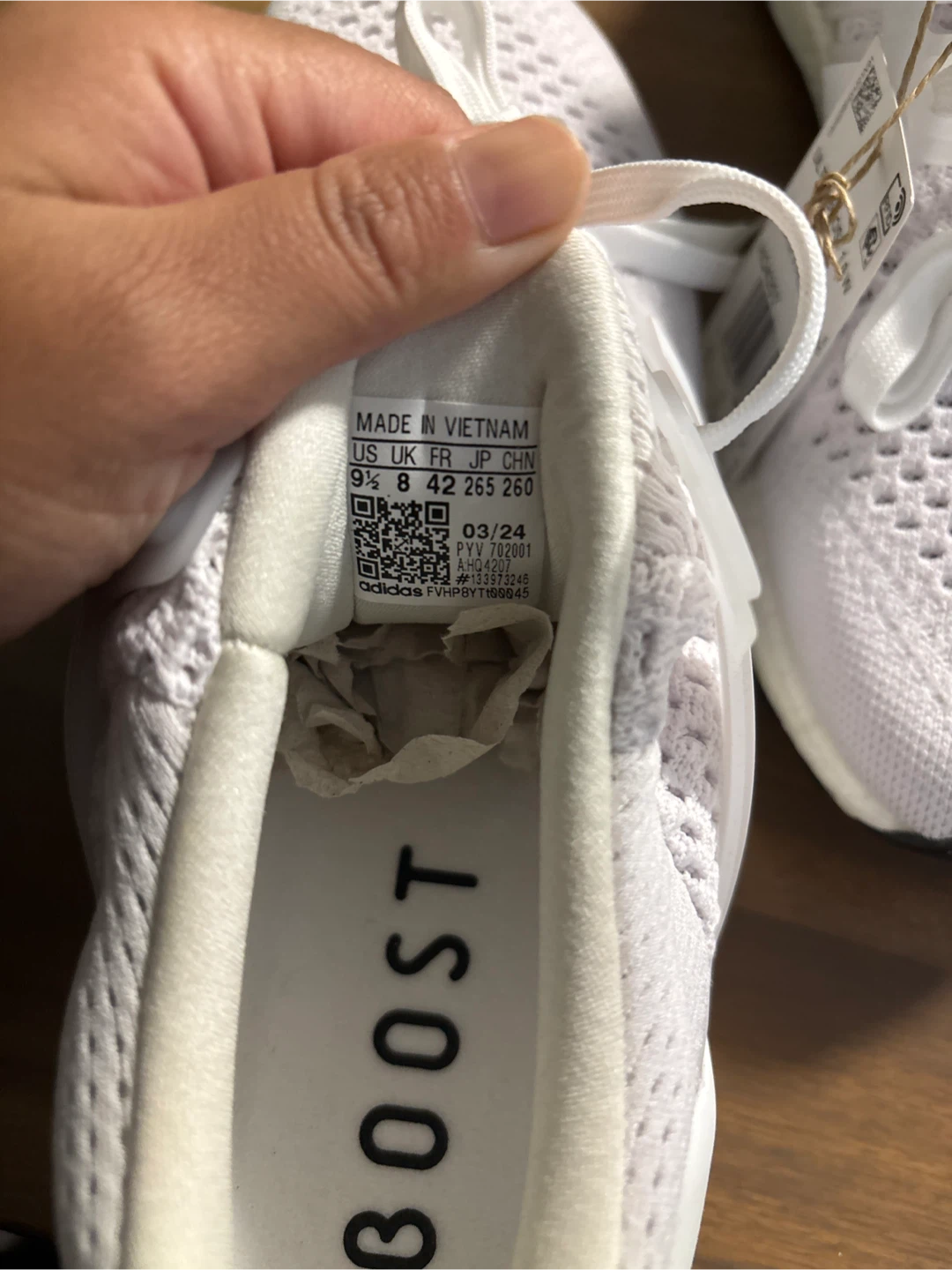 New Adidas UltraBoost White US 9.5 - photo 2