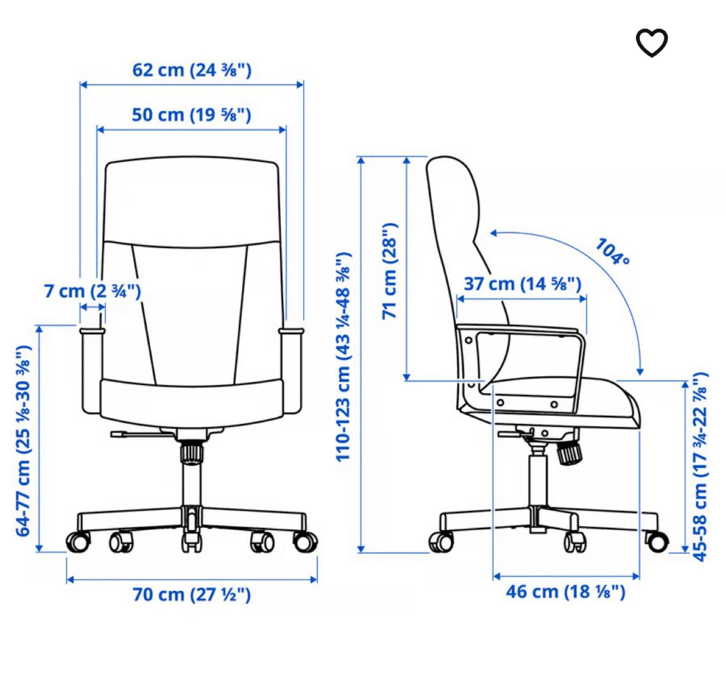 IKEA HATTEFJÄLL Office Chair - Beige - photo 5