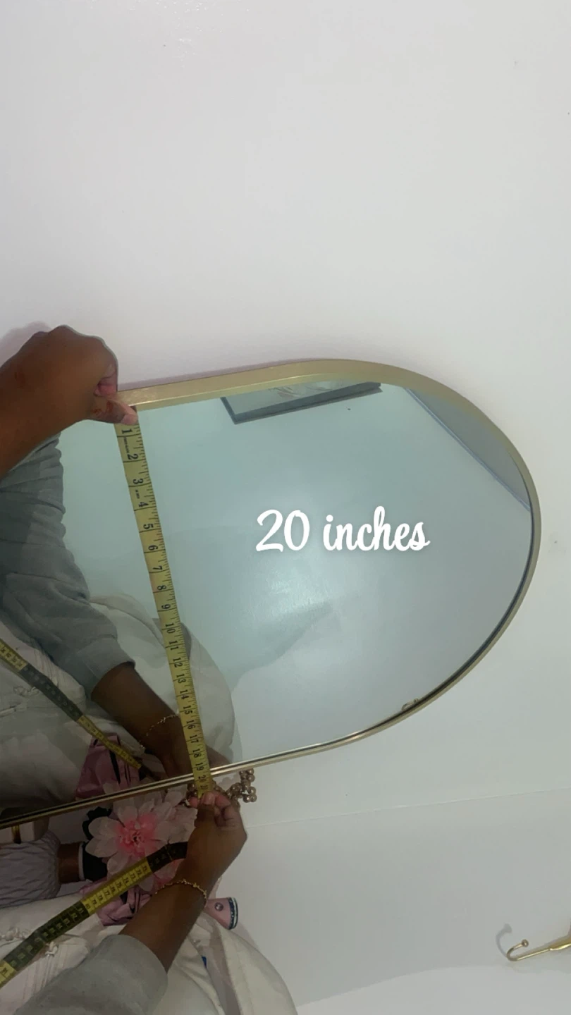 Gold Framed Arch Mirror - 28 inches - photo 2