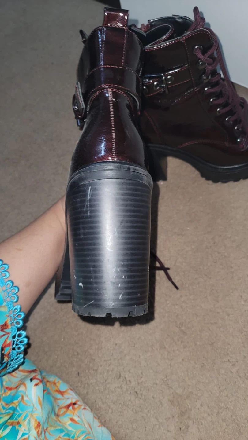GBG Los Angeles burgundy Platform Heel Boots - photo 3