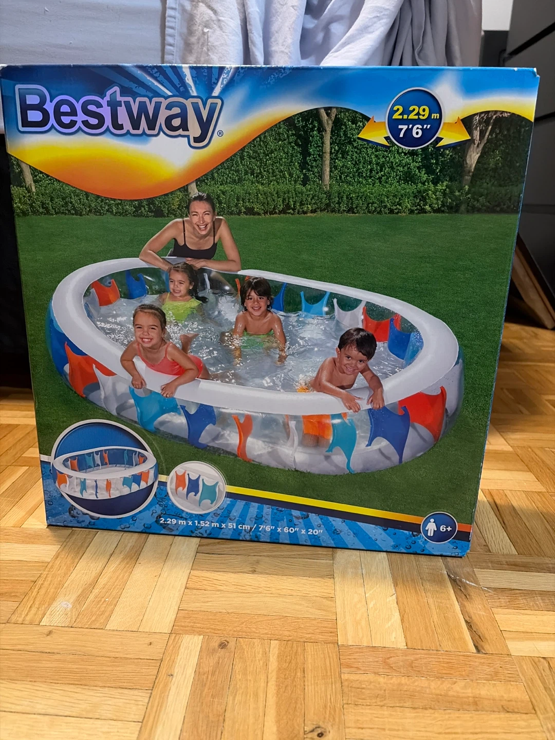 Bestway 2.29m x 1.52m Oval Family Pool - New in Box