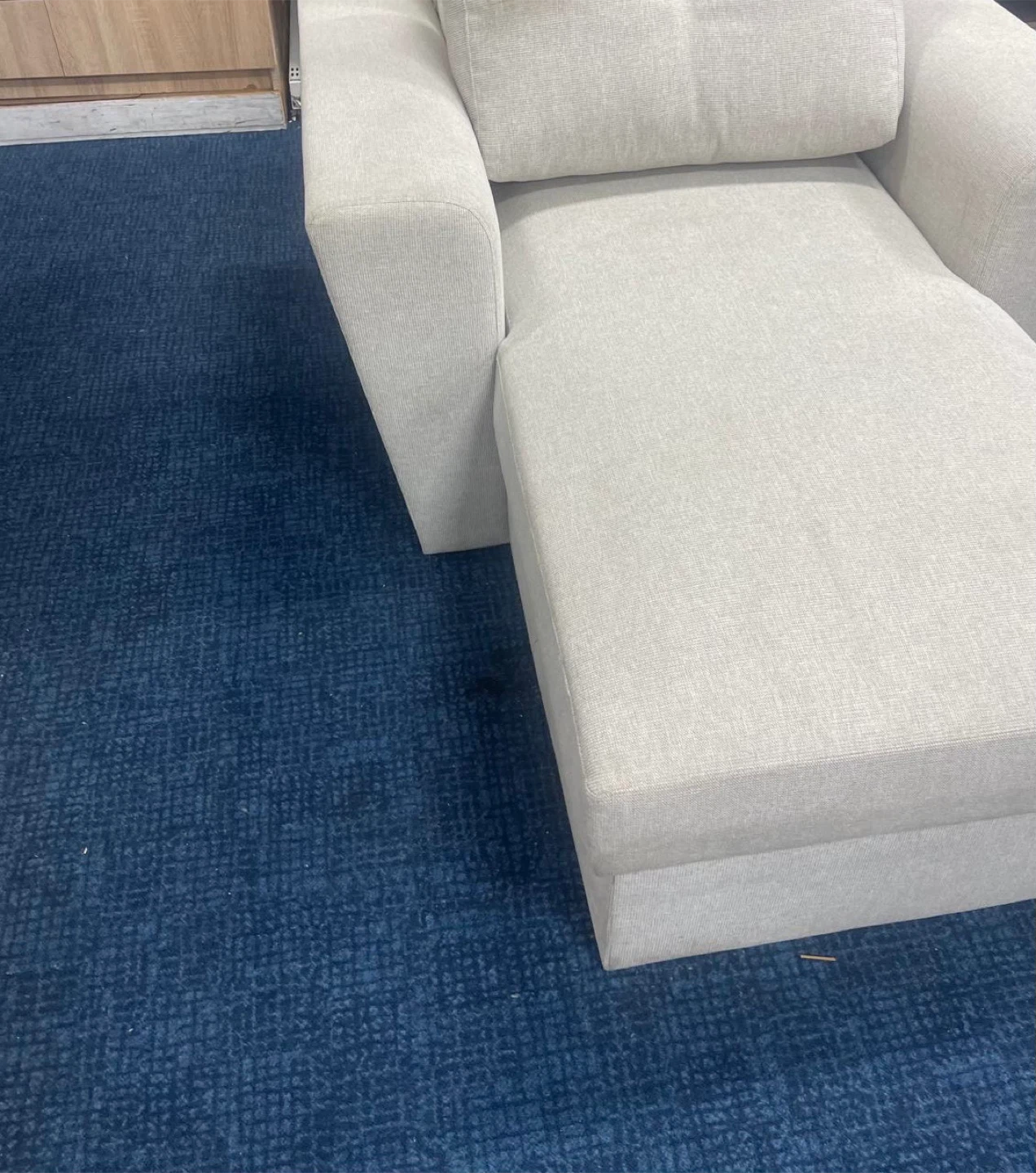 Beige Armchair with Storage - photo 3