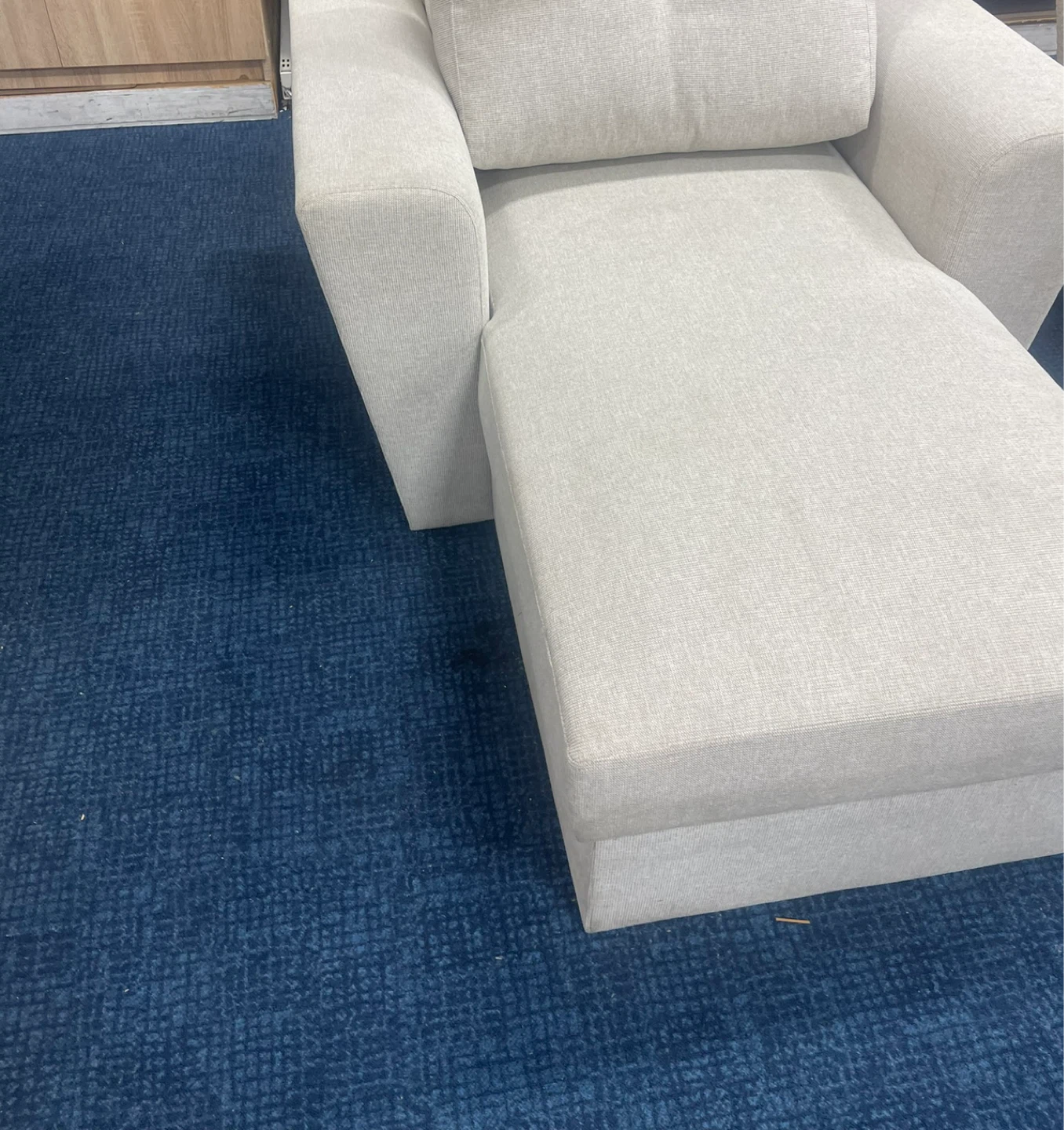 Beige Armchair with Storage - photo 5