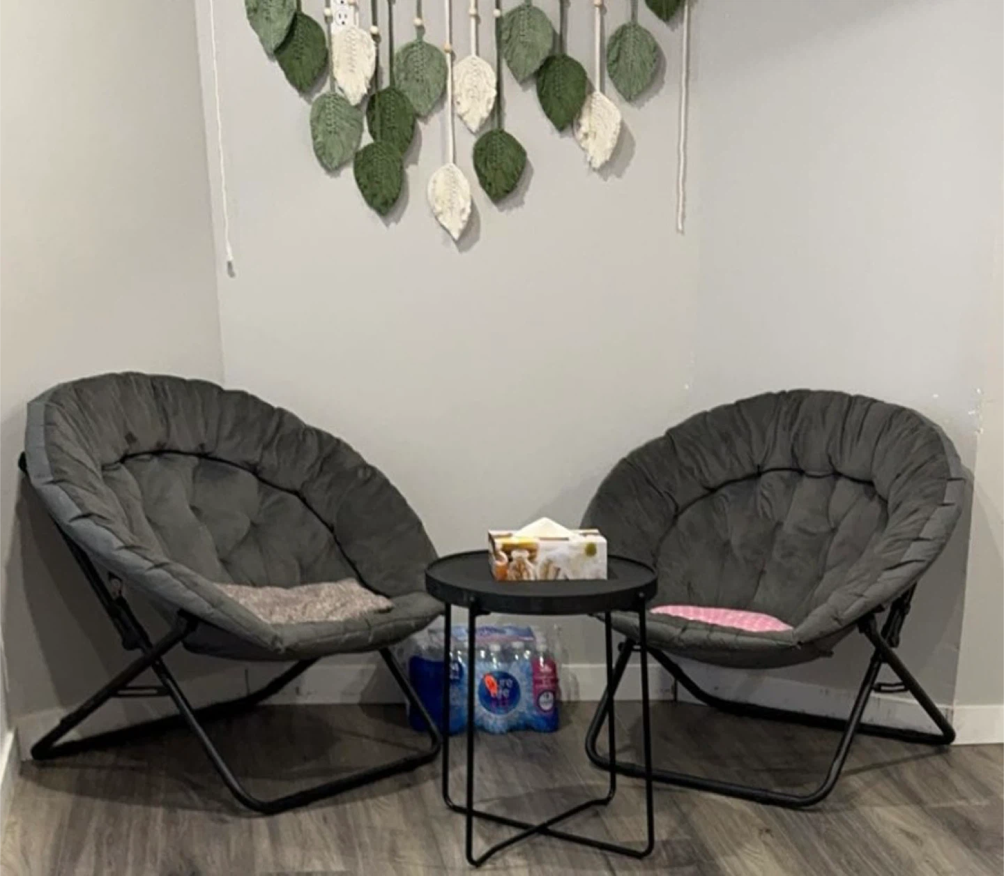 Grey Saucer Chair