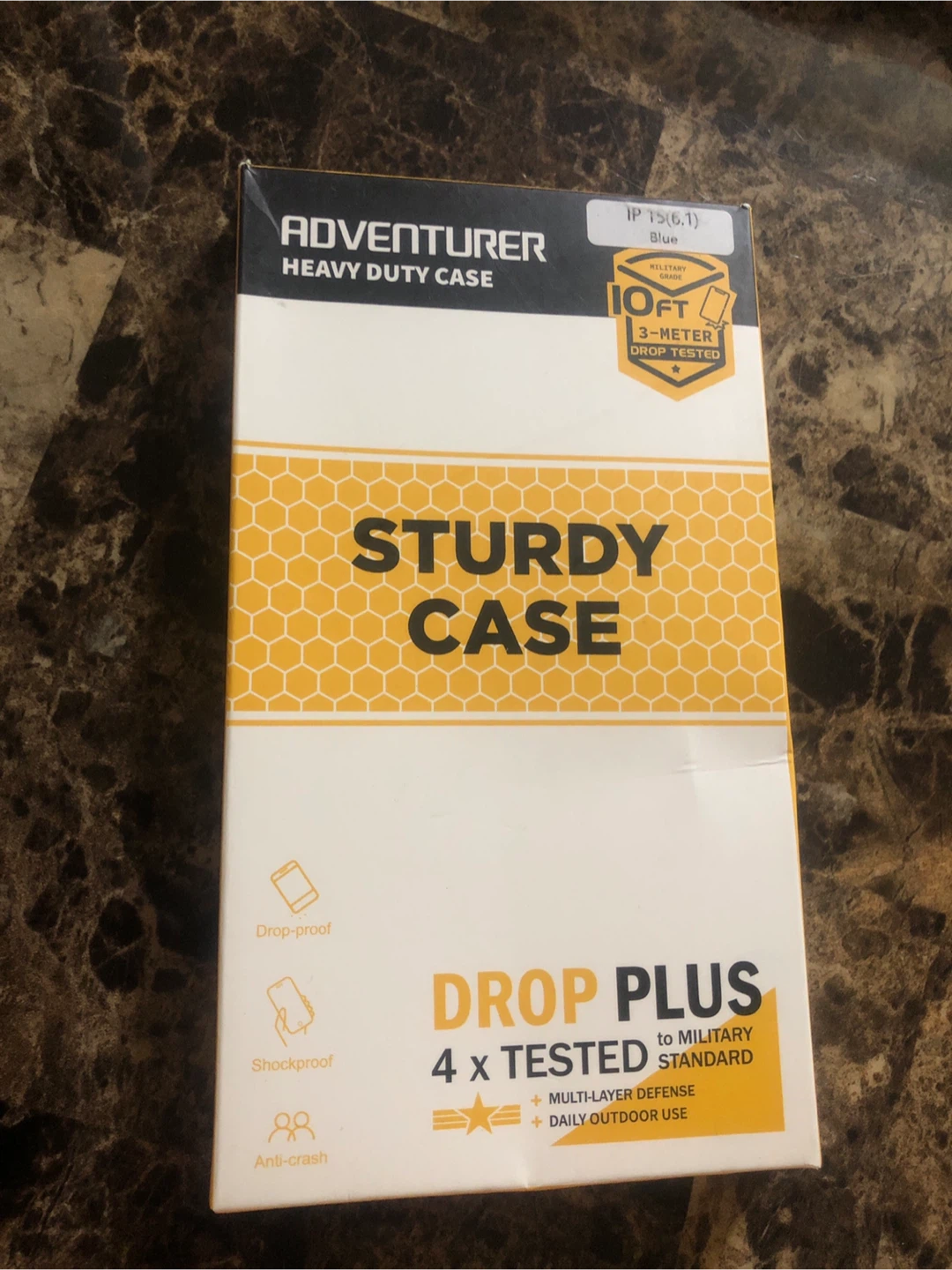 NEW-Adventurer Heavy Duty iPhone Case - Blue