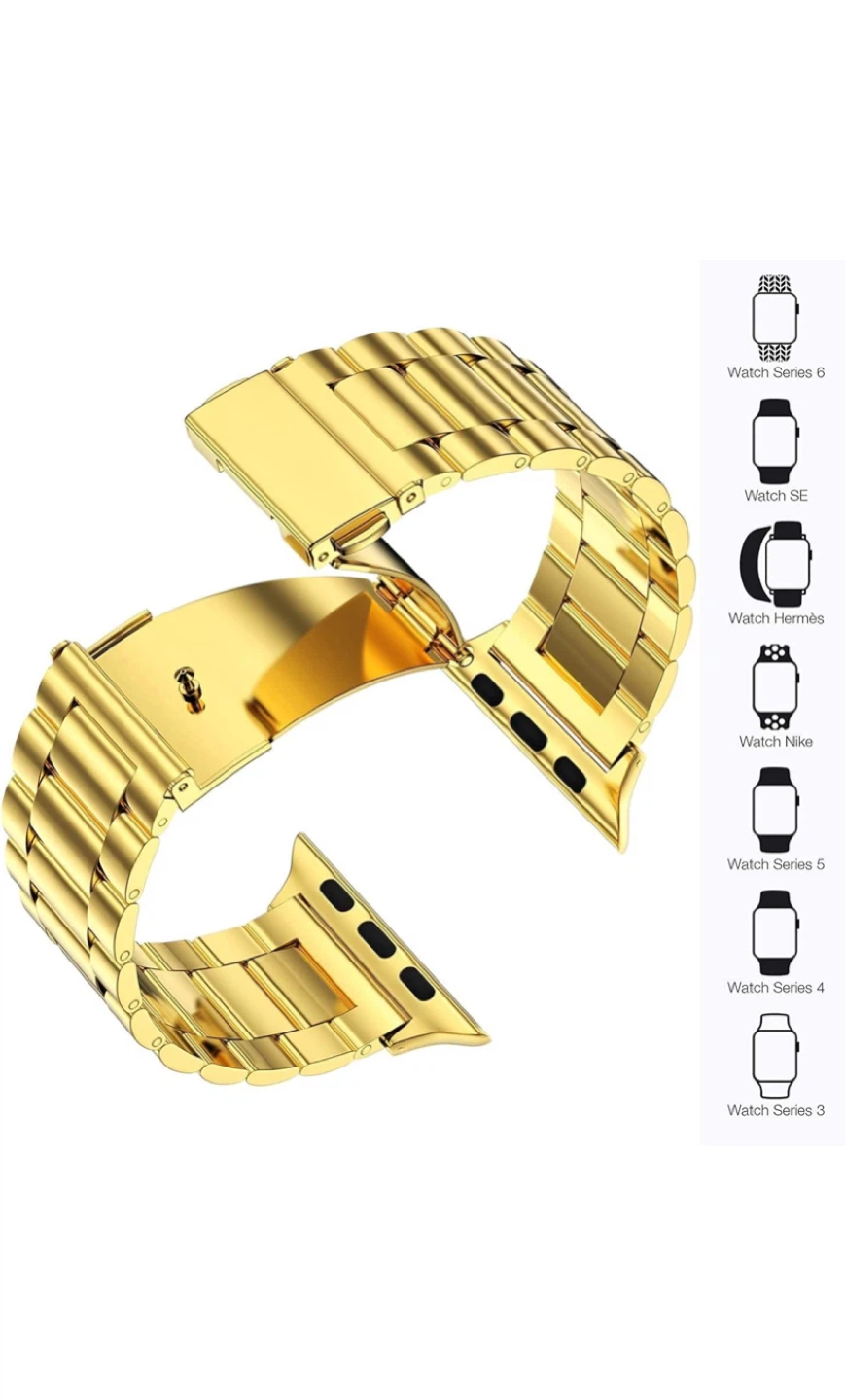 Gold Stainless Steel Apple Watch Band 42/44mm - photo 5