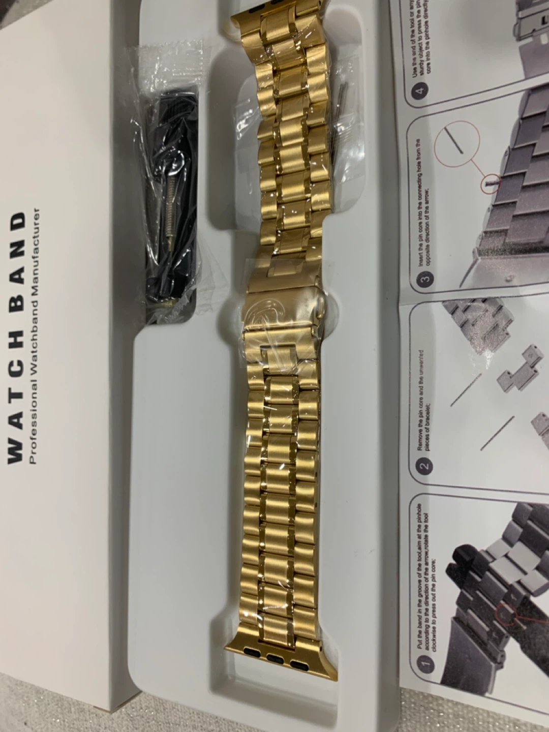 Gold Stainless Steel Apple Watch Band 42/44mm - photo 4