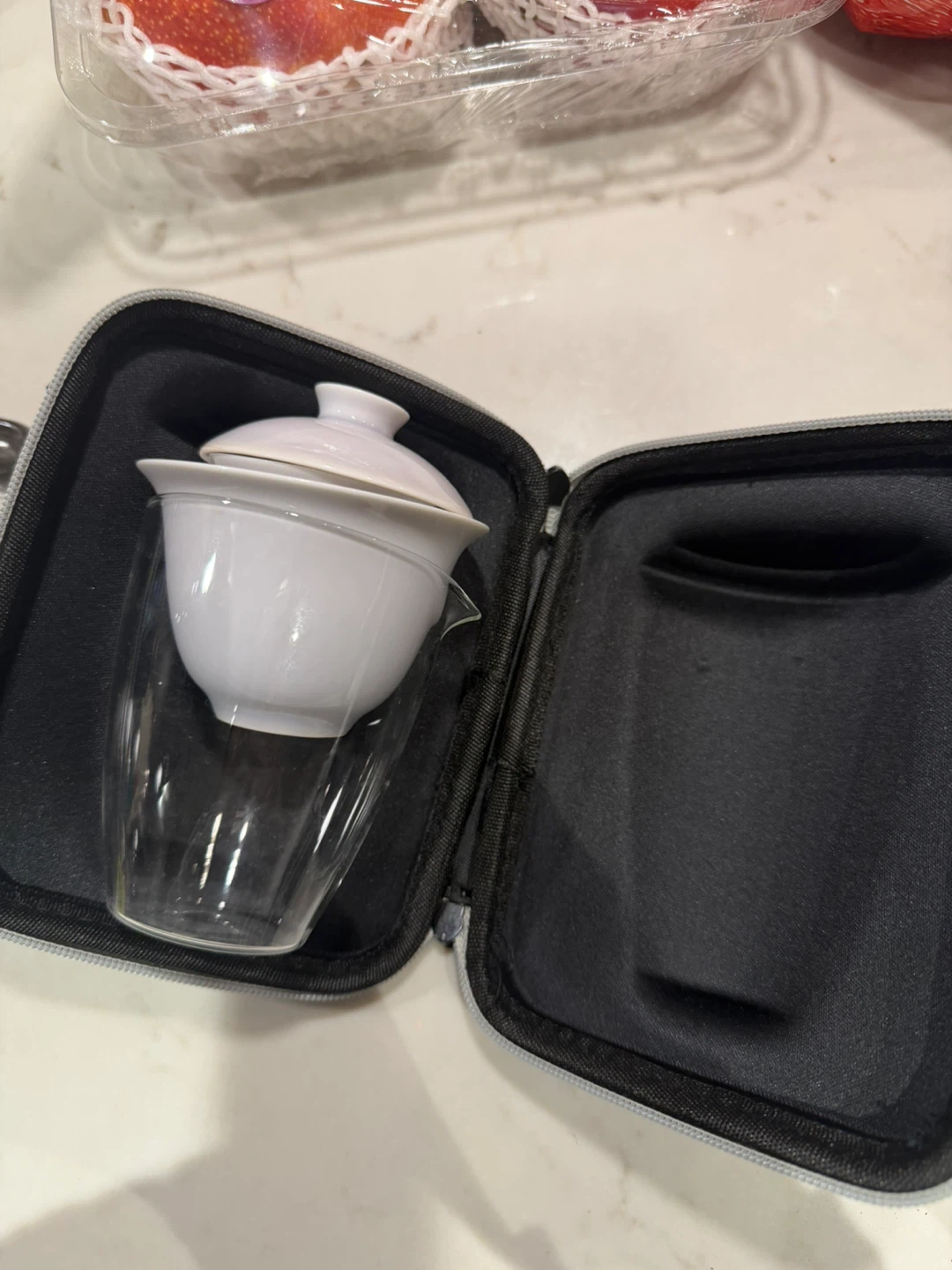 Portable Tea Set with Case - Like New!