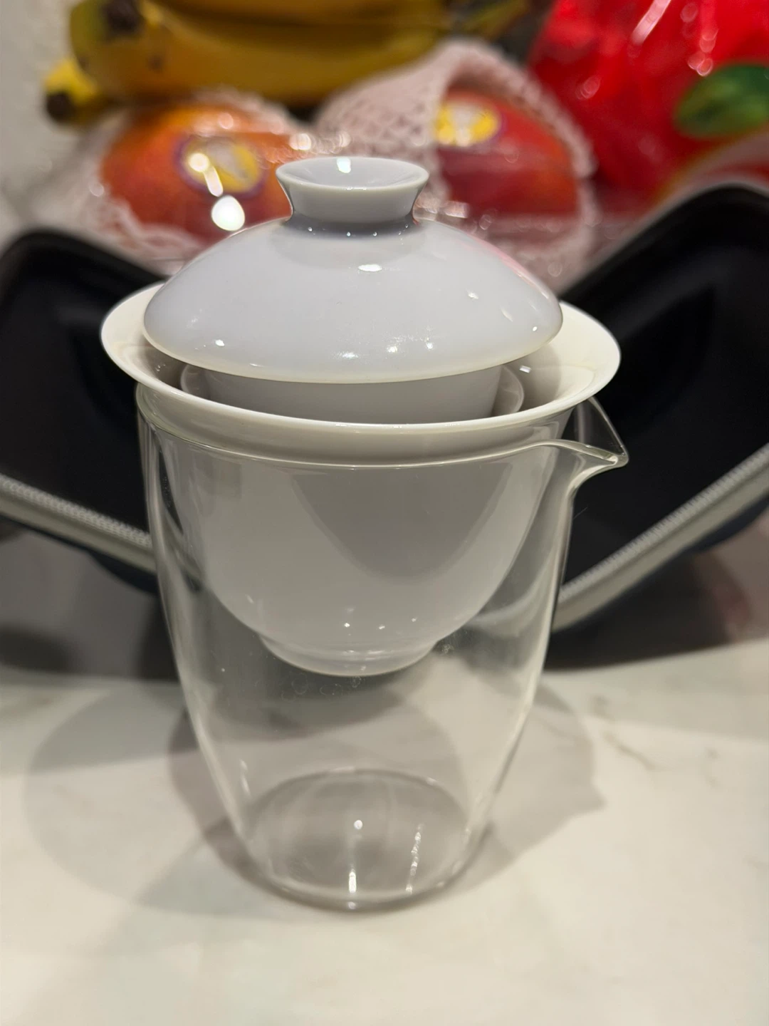 Portable Tea Set with Case - Like New! - photo 3