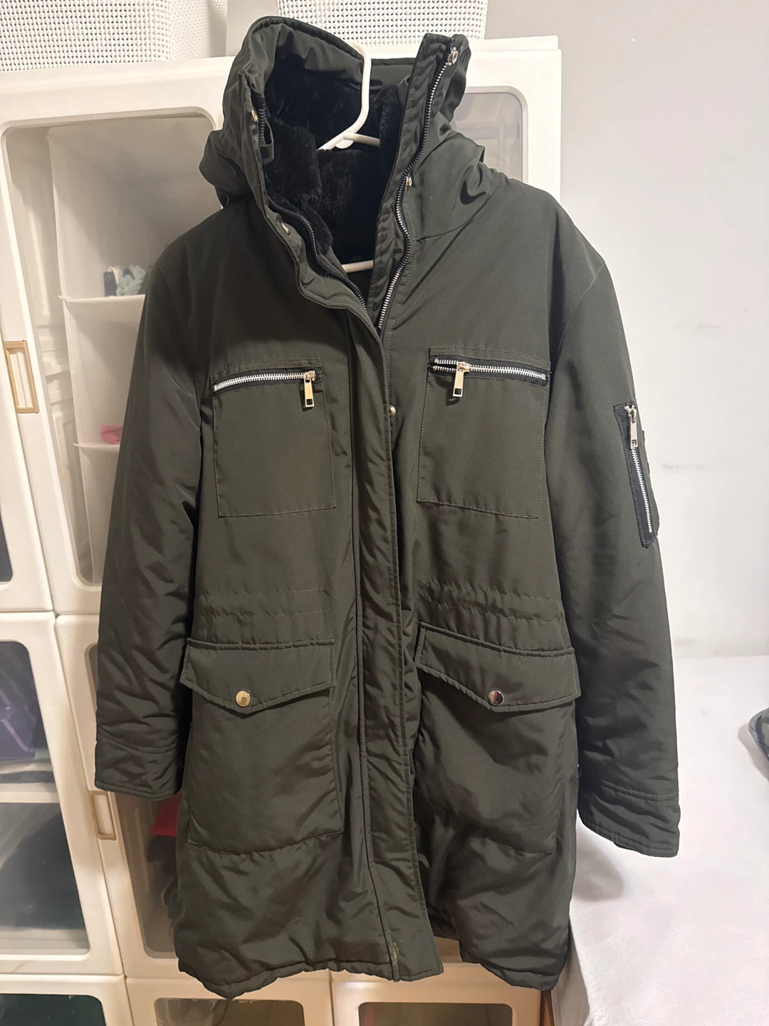 Olive Green Winter Parka