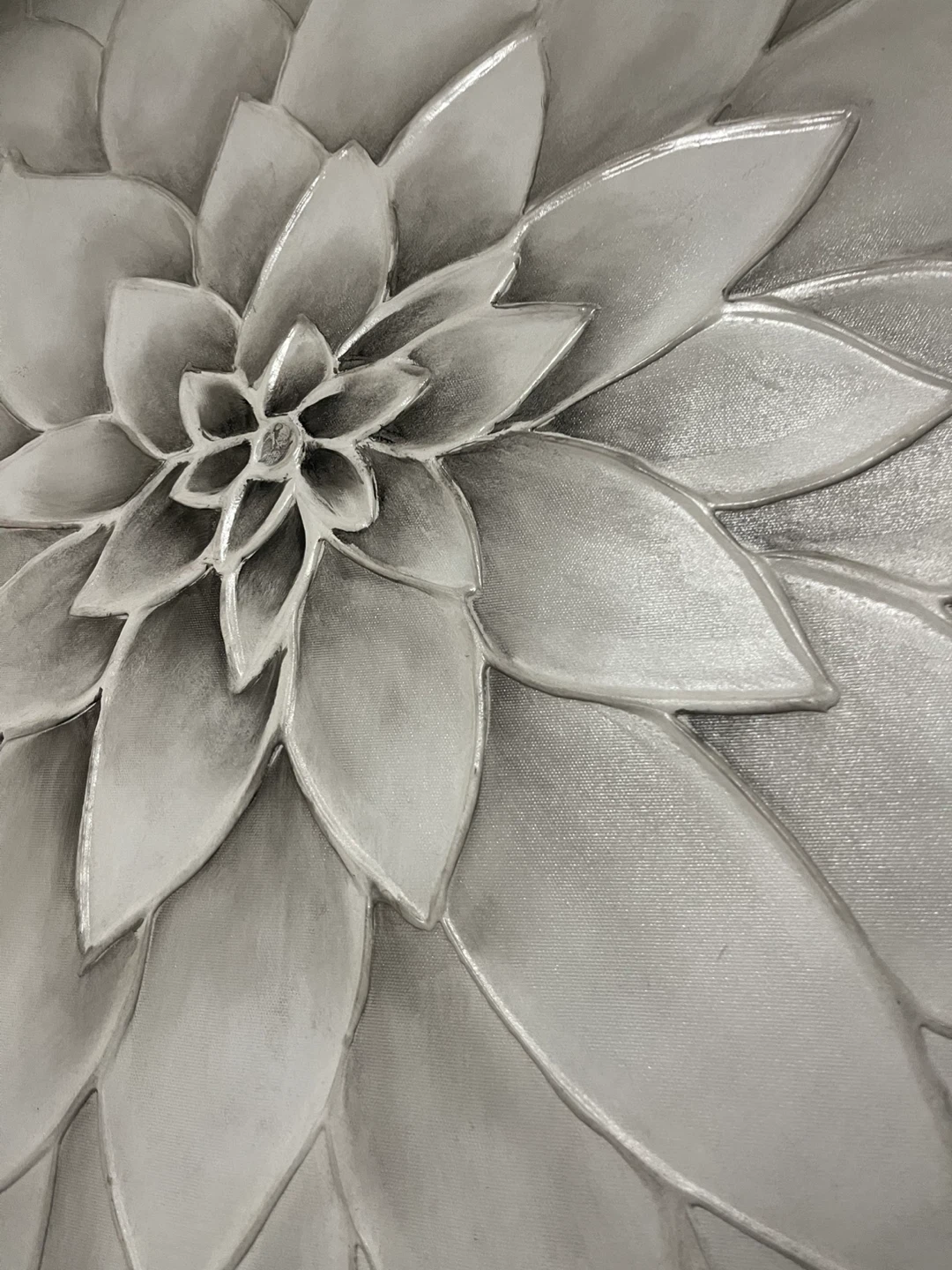 Floral Wall Art - Silver/Grey - photo 4