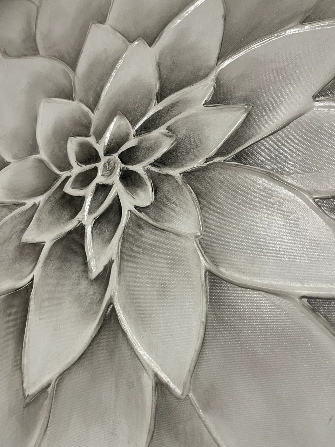 Floral Wall Art - Silver/Grey - photo 5