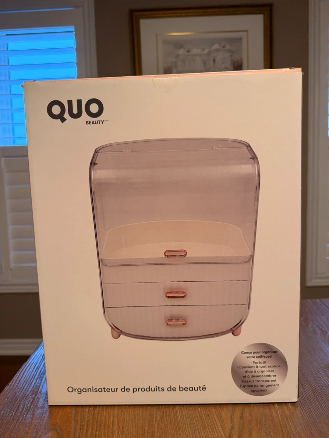 Brand New 3 Tiered QUO Beauty Organizer