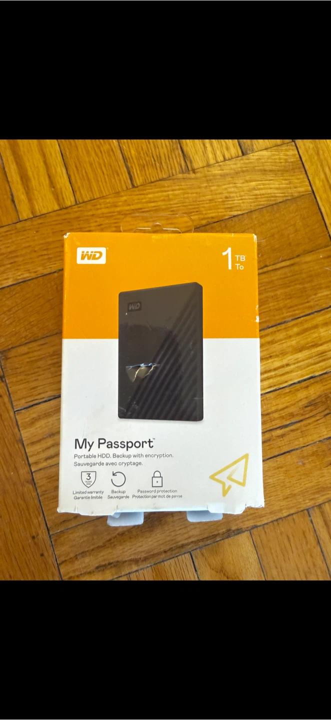 WD My Passport 1TB Portable HDD