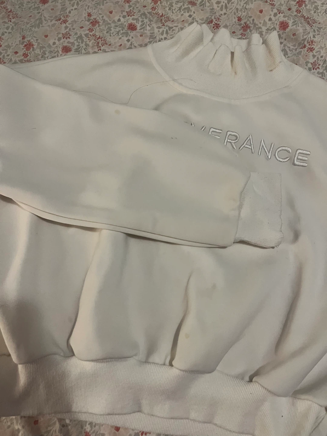 White Perseverance Keep Calm Sweater - photo 2