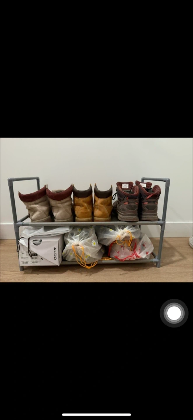 2-Tier Shoe Rack - Grey - photo 2