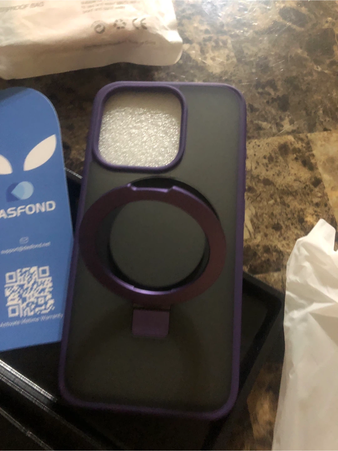 New DASFOND MagSafe iPhone 15 Pro Case - Purple - photo 4