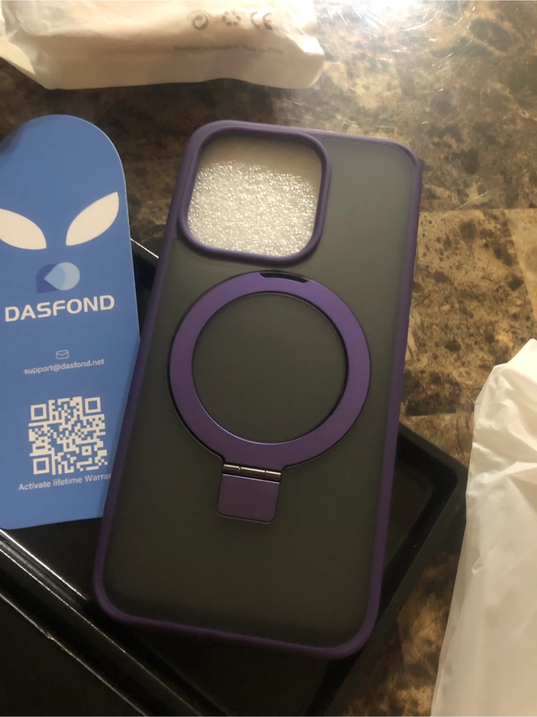 New DASFOND MagSafe iPhone 15 Pro Case - Purple - photo 5