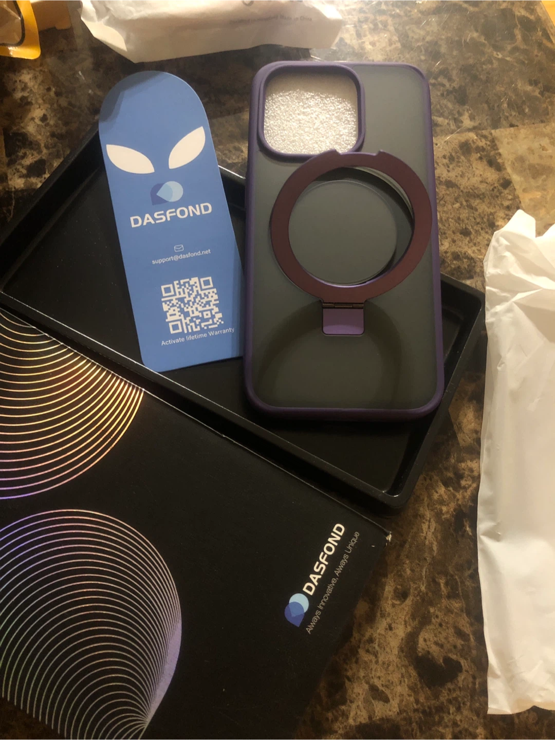 New DASFOND MagSafe iPhone 15 Pro Case - Purple - photo 3