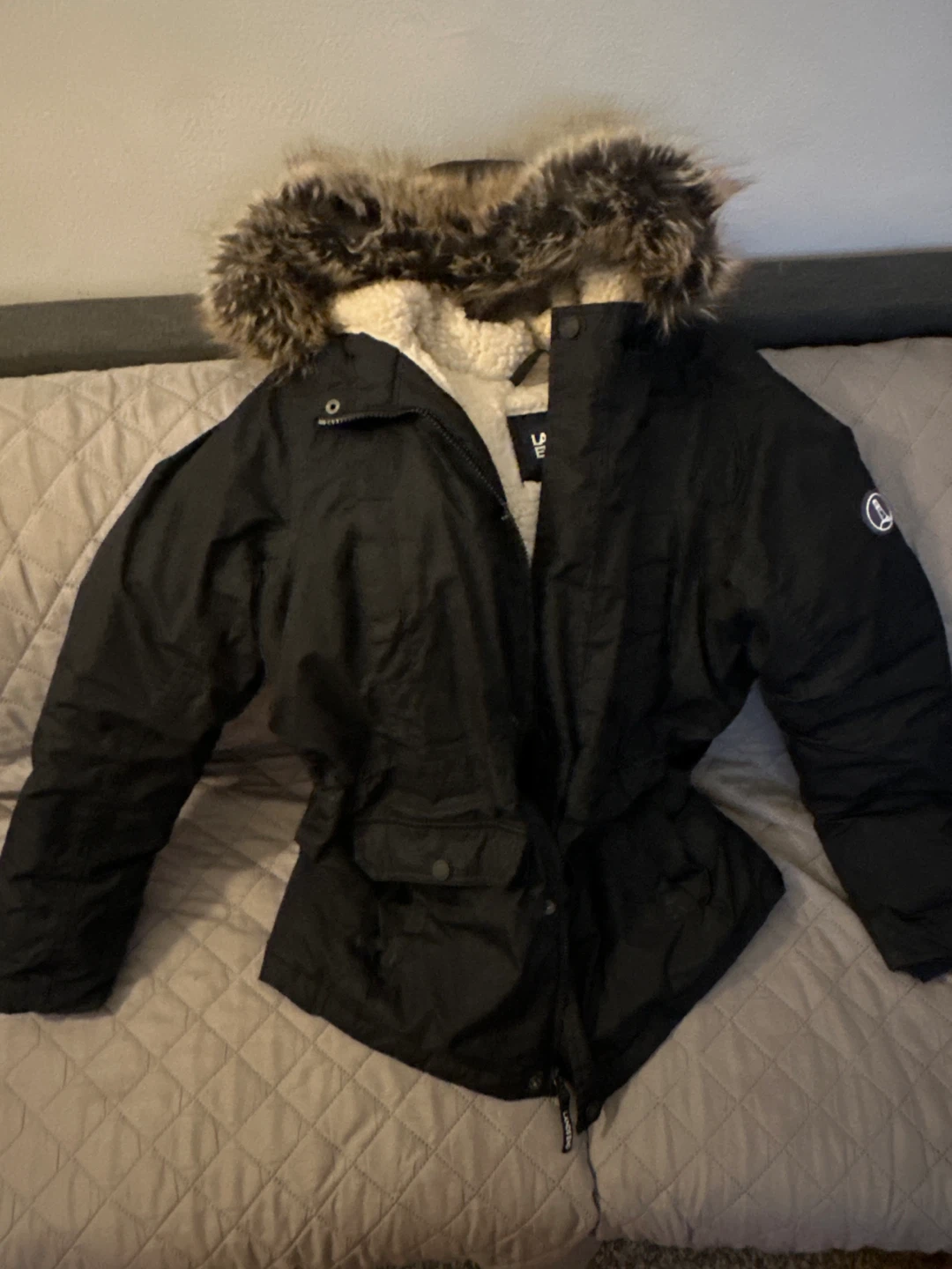 Lands' End Black Winter Jacket XL - photo 3