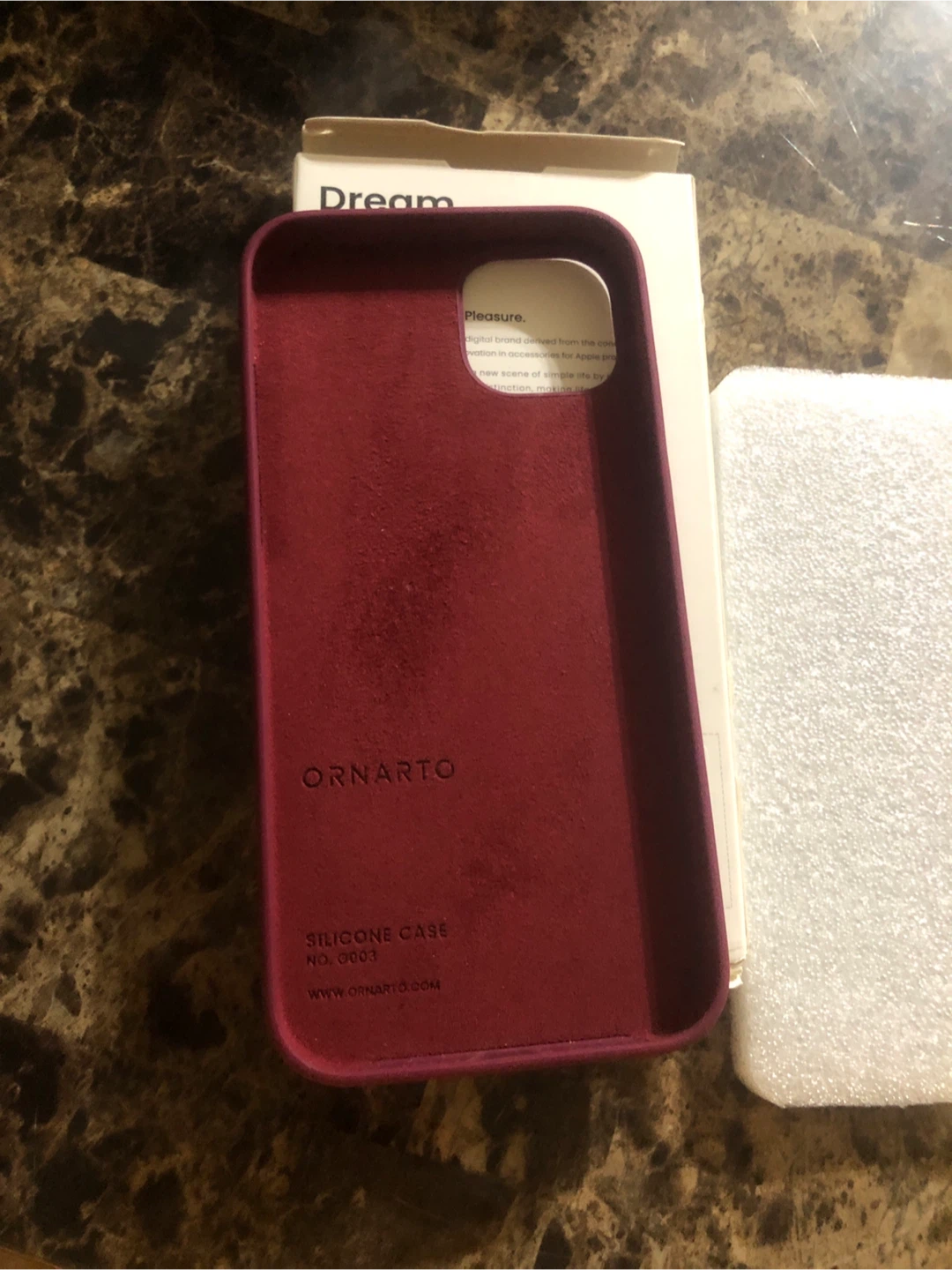 New-Ornarto iPhone 16 pro Case - Burgundy - photo 4