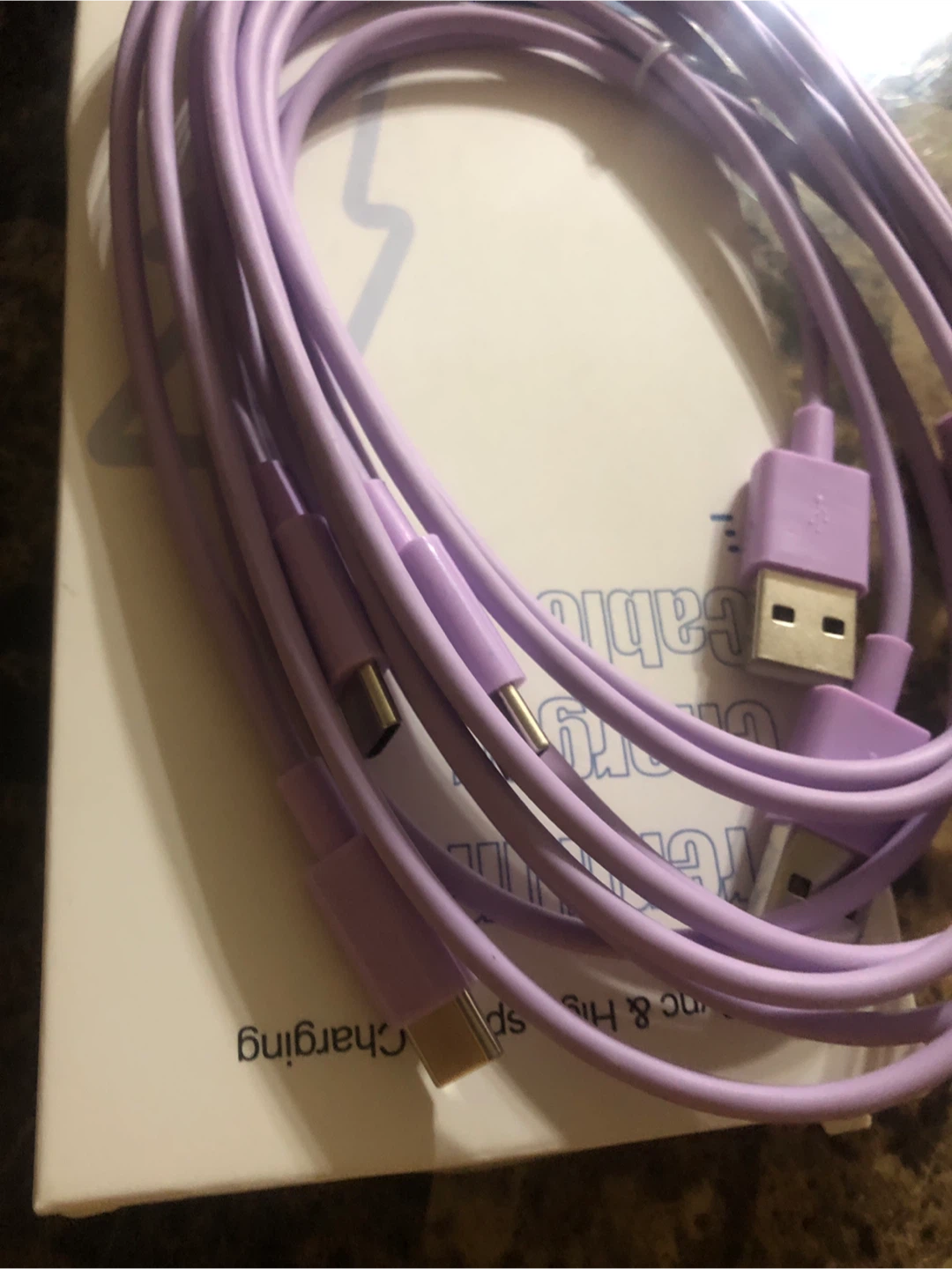 New Premium Charger Cable - Purple - photo 2