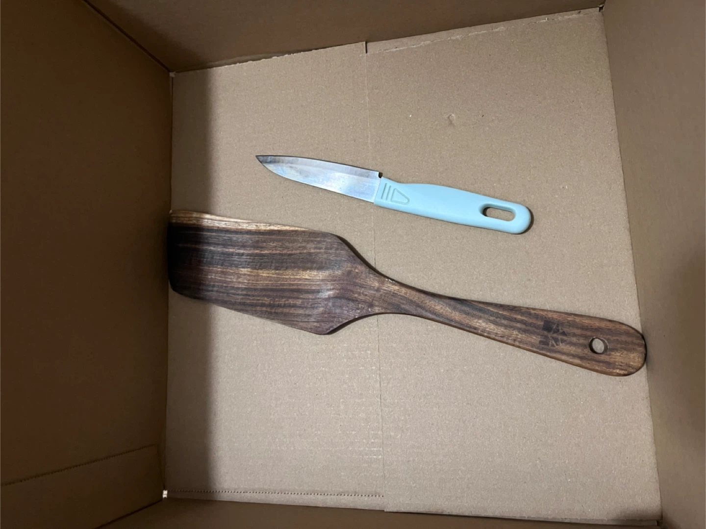 Wooden Spatula and Small Knife Set