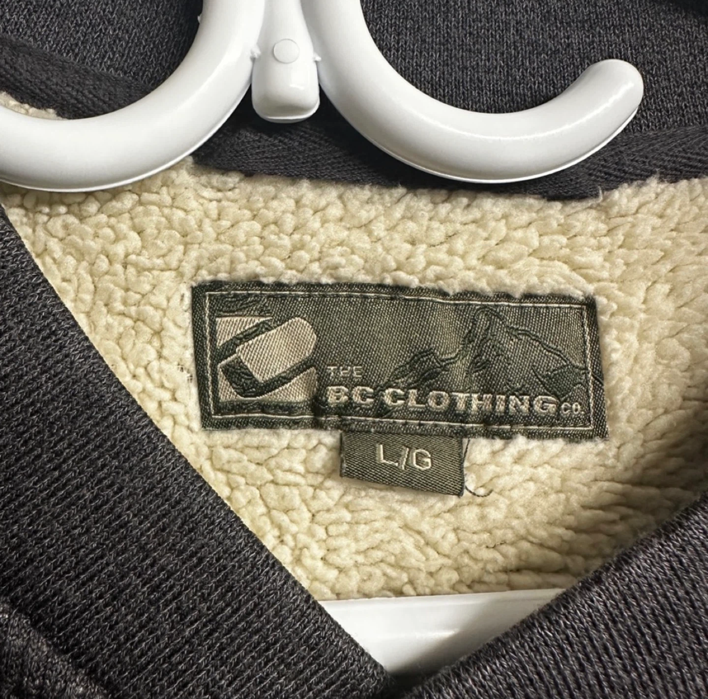 BC Clothing Co. Grey Waffle Knit Henley - Size L - photo 2