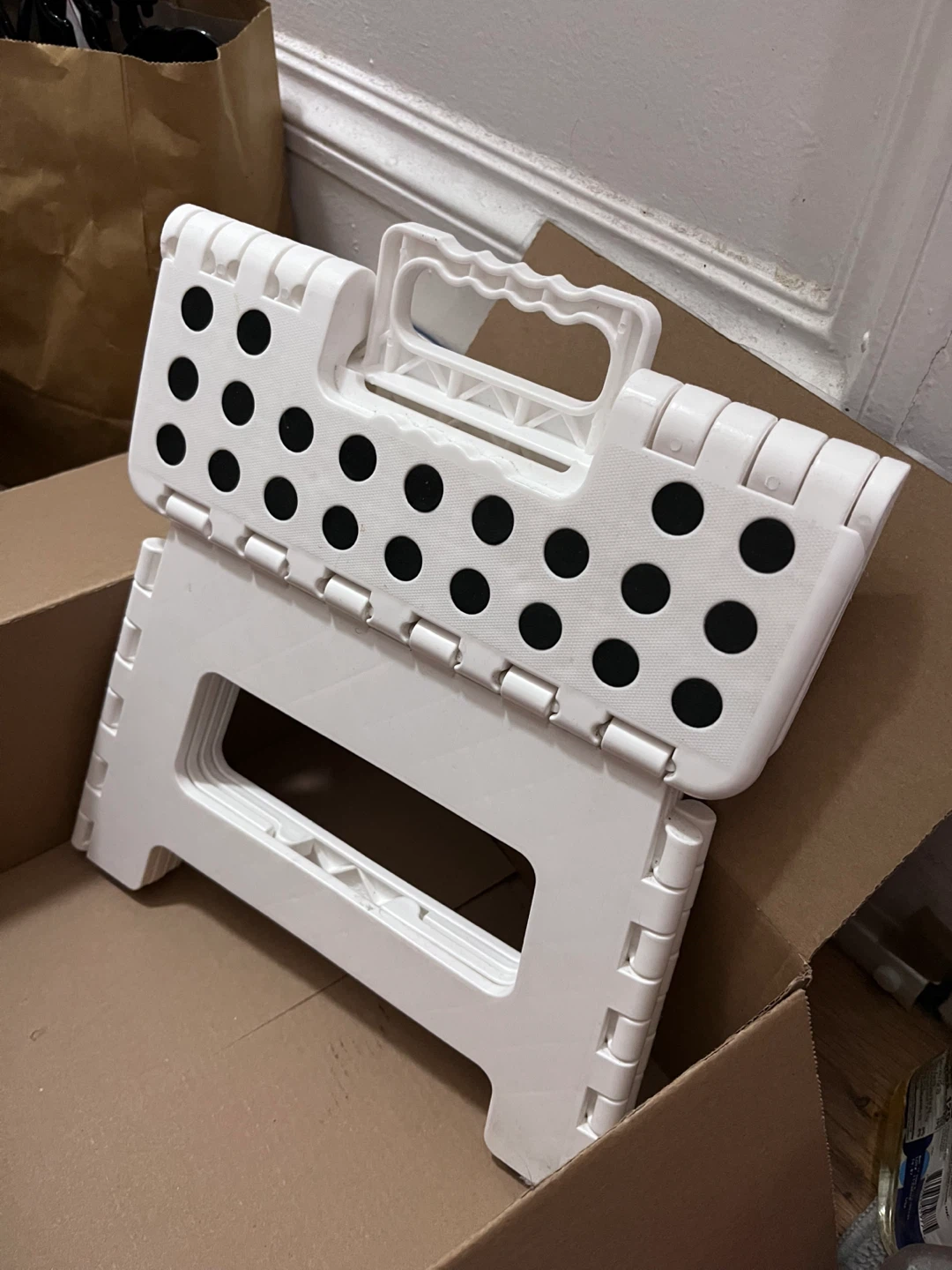 Utopia Home Folding Step Stool, White