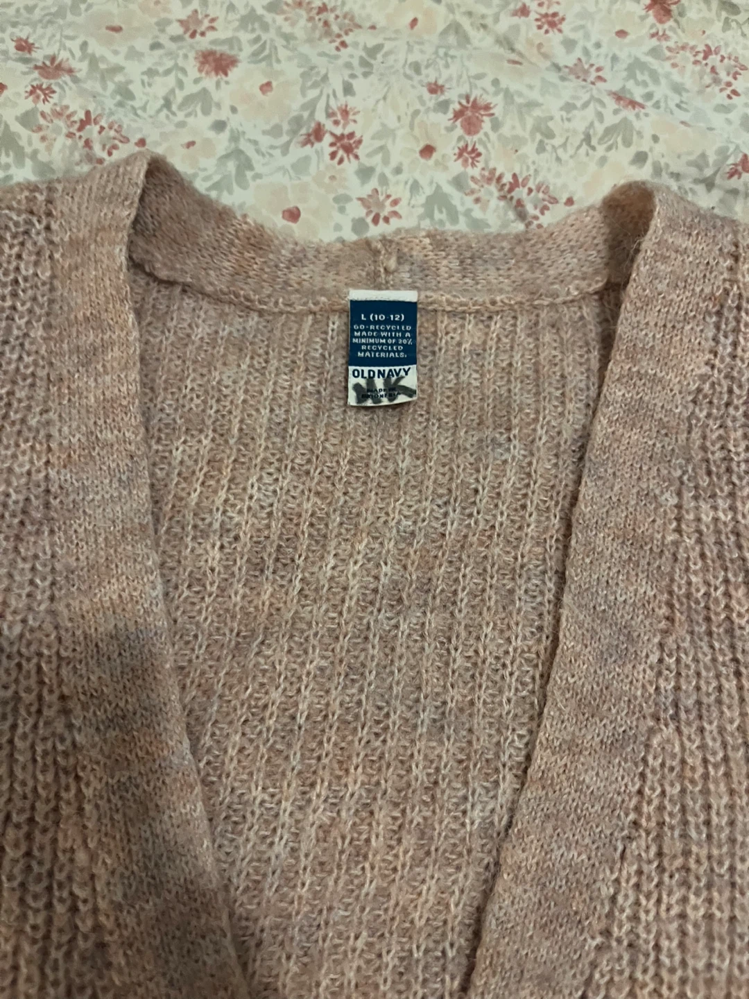 Old Navy Pink Cardigan Sweater - Size L - photo 2