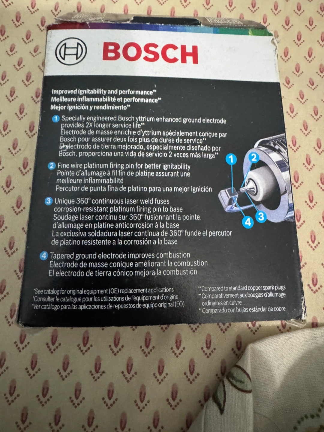 Bosch Platinum OE Fine Wire Spark Plug - photo 3