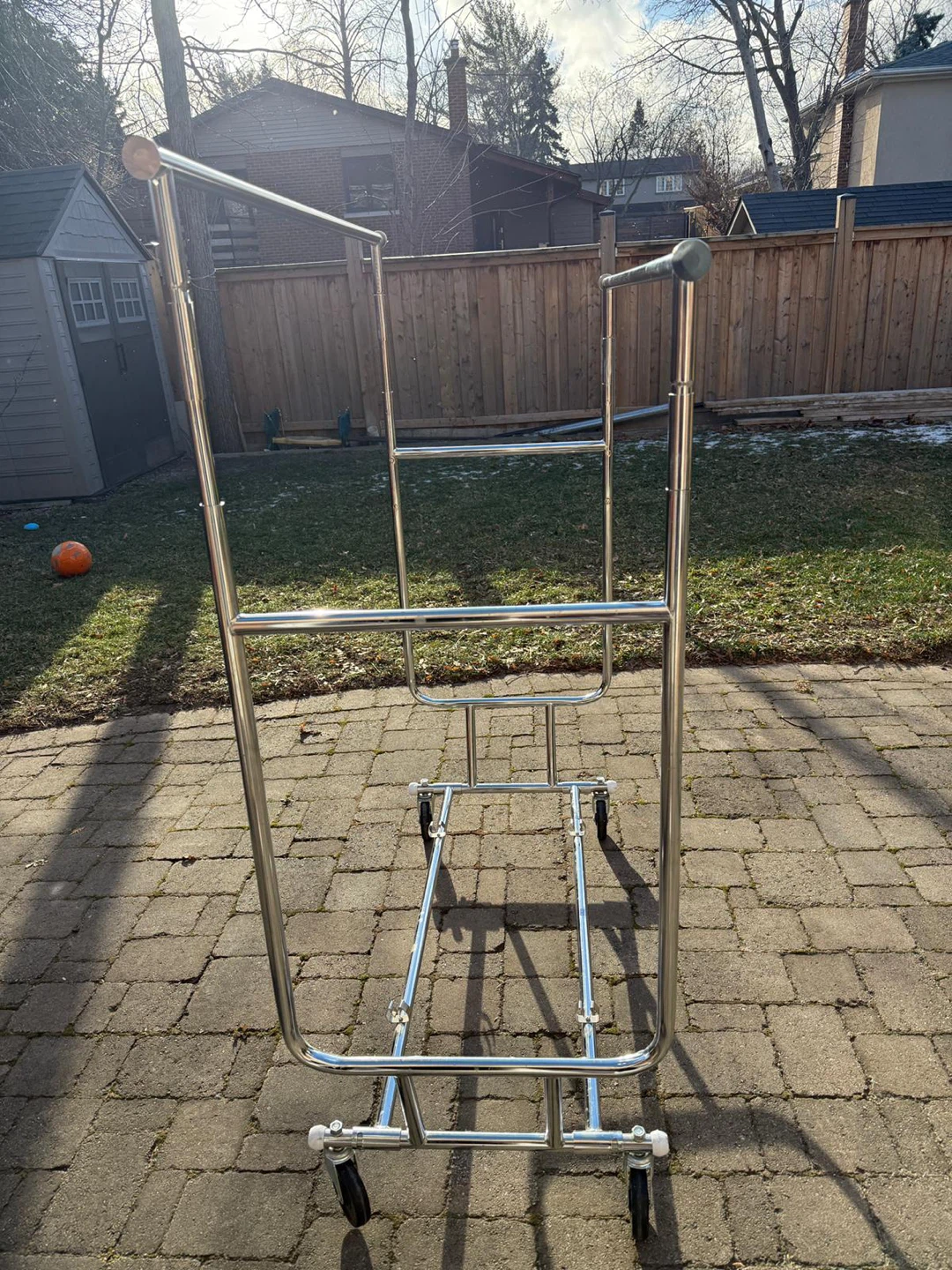 Rolling Double Rail Garment Rack - photo 4