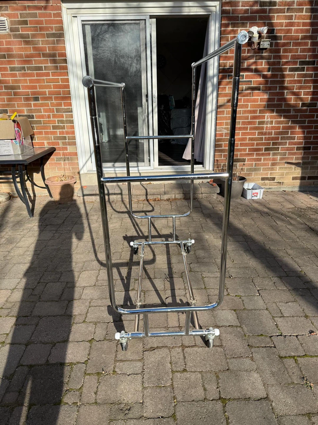 Rolling Double Rail Garment Rack - photo 2