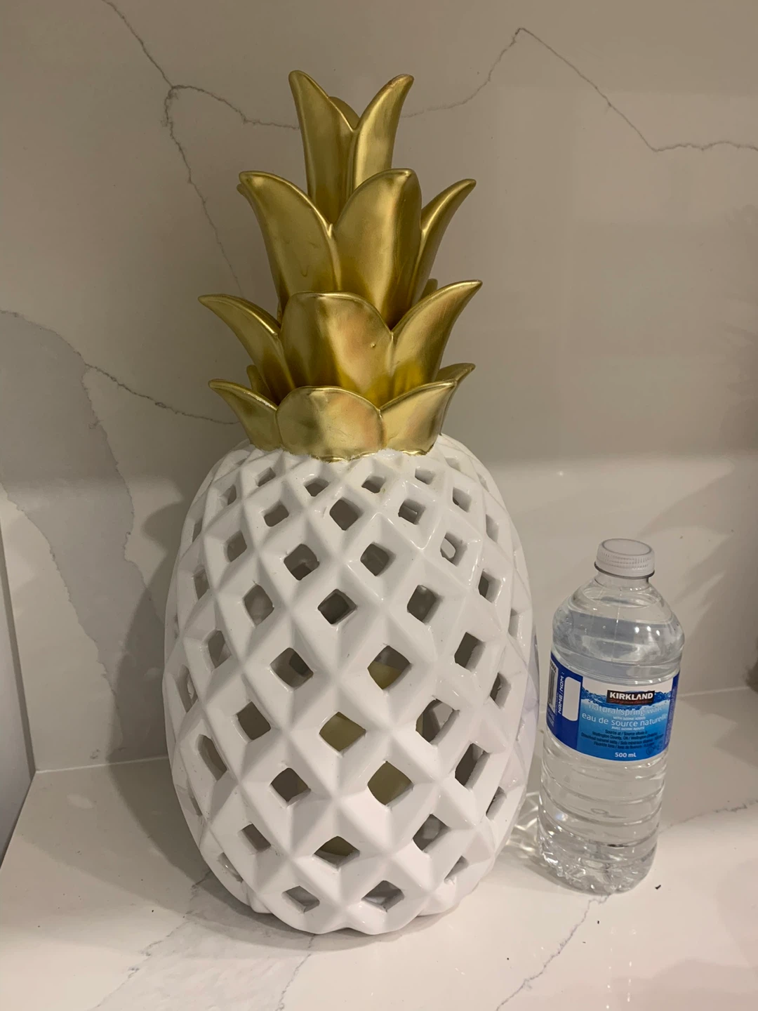 Pineapple Decor with battery candle inside