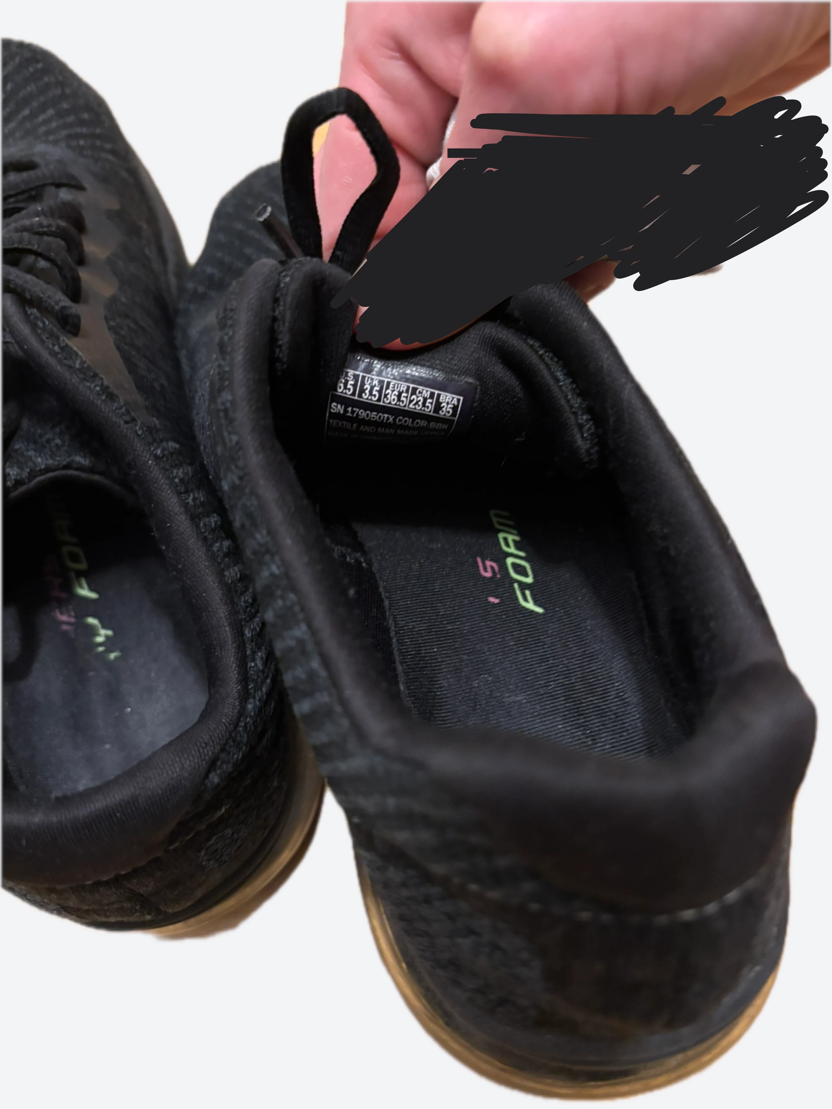 Skechers Running Shoes - US 6.5 - Black