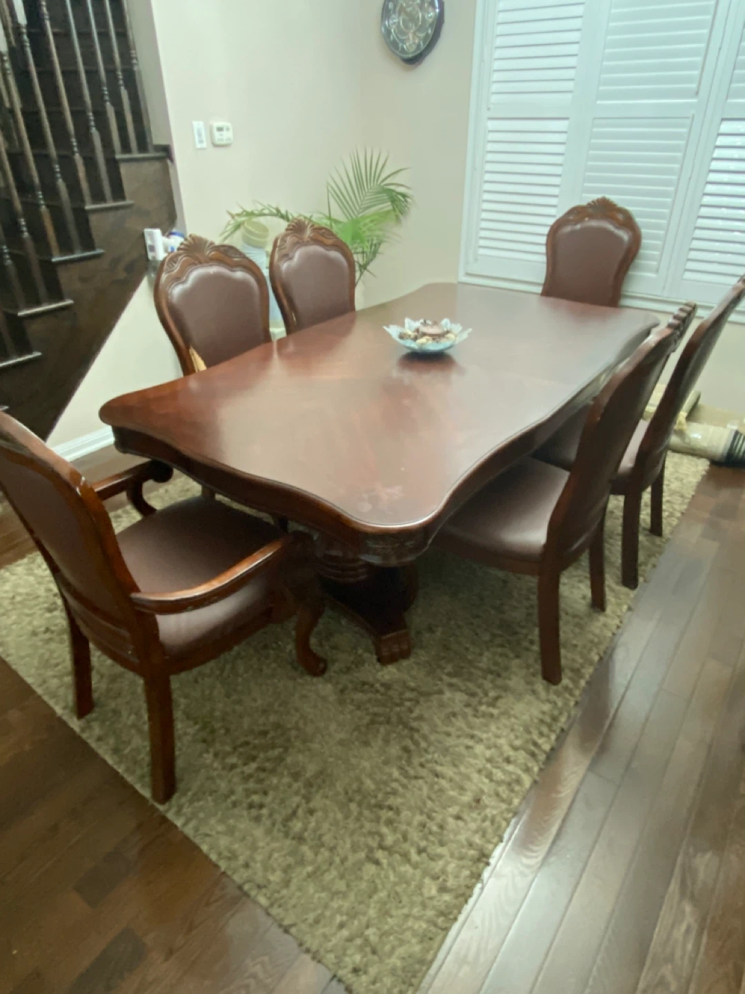 Dining Table with Six Chairs