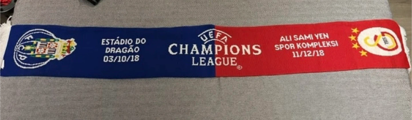 World Football/Soccer Scarves - PSG/Real Madrid/FC Porto/Malmo - photo 5