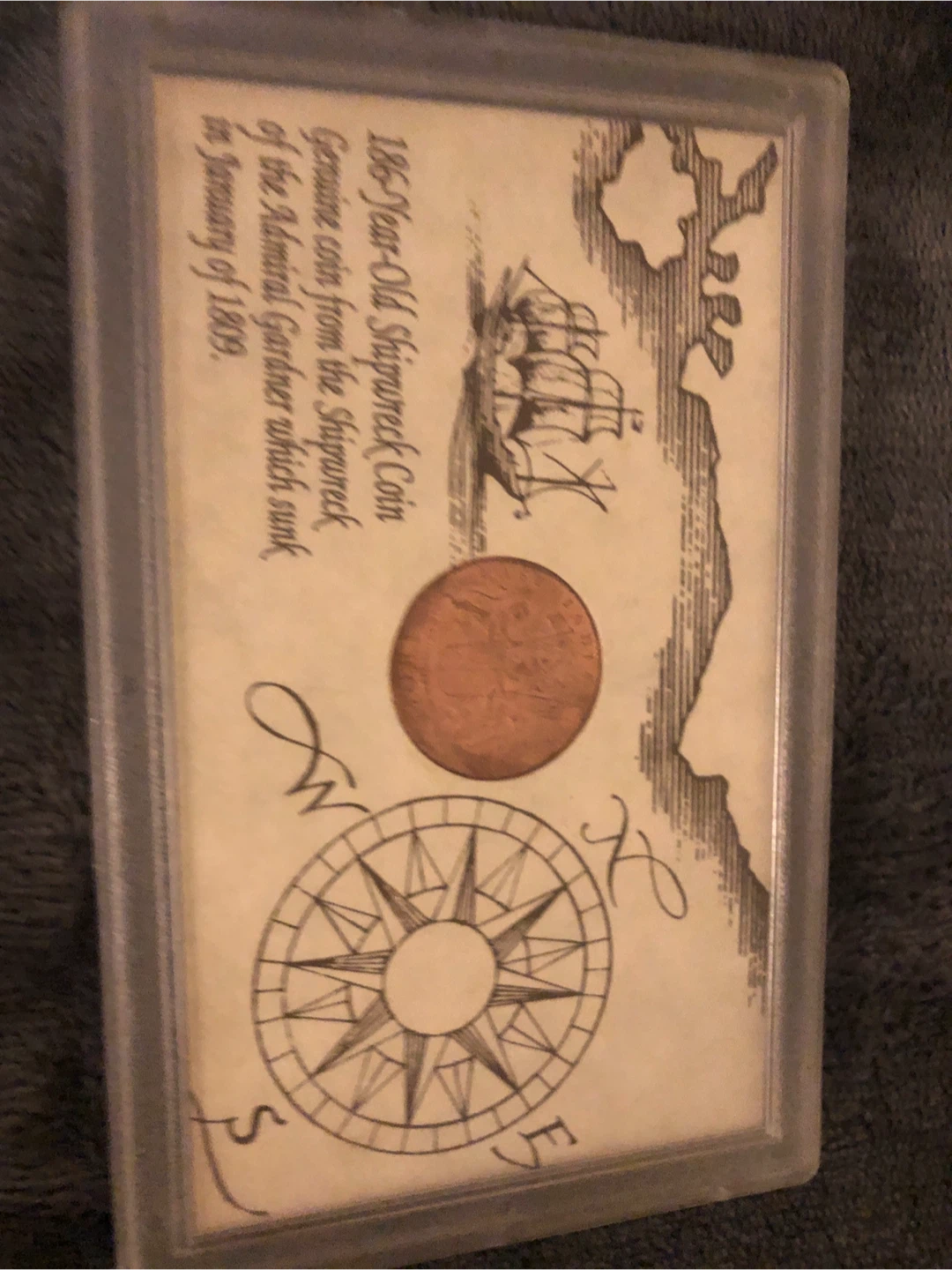 186 year old shipwreck Coin