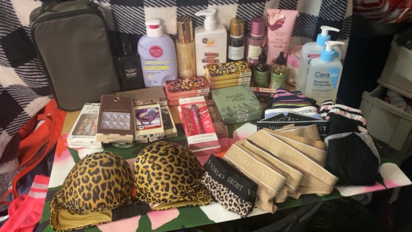 Victoria's Secret Lingerie, EOS Body Lotion, CeraVe Cleanser