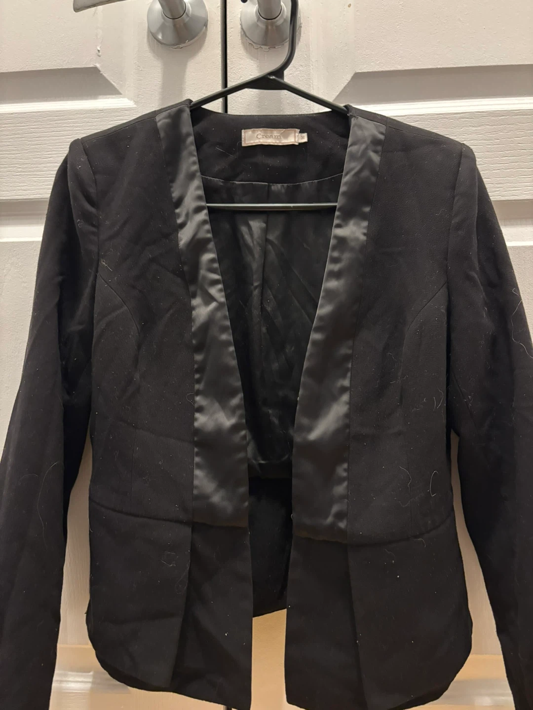 Cream Black Blazer - Size S