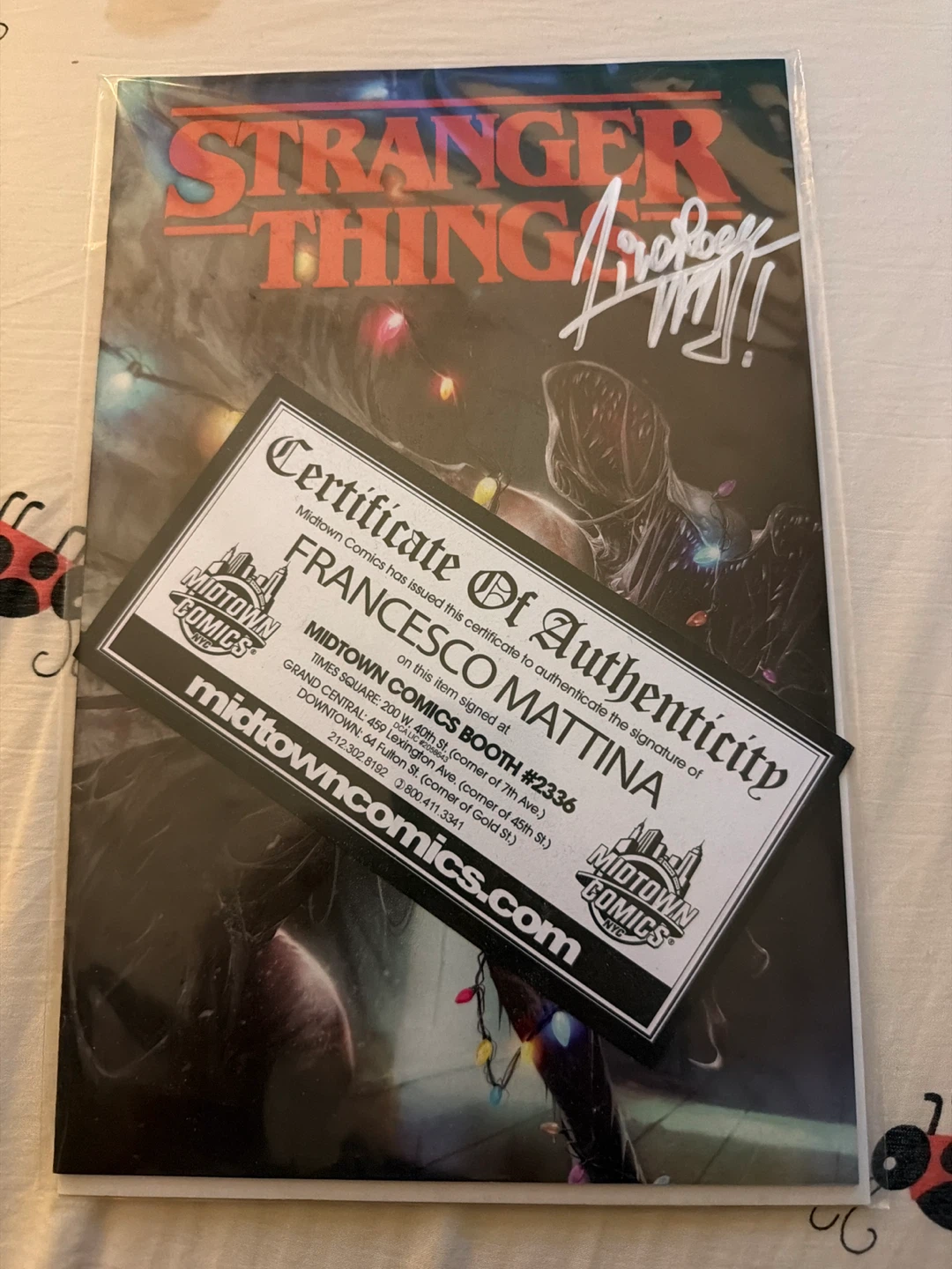 Stranger Things #1 Signed Francesco Mattina Variant Cover