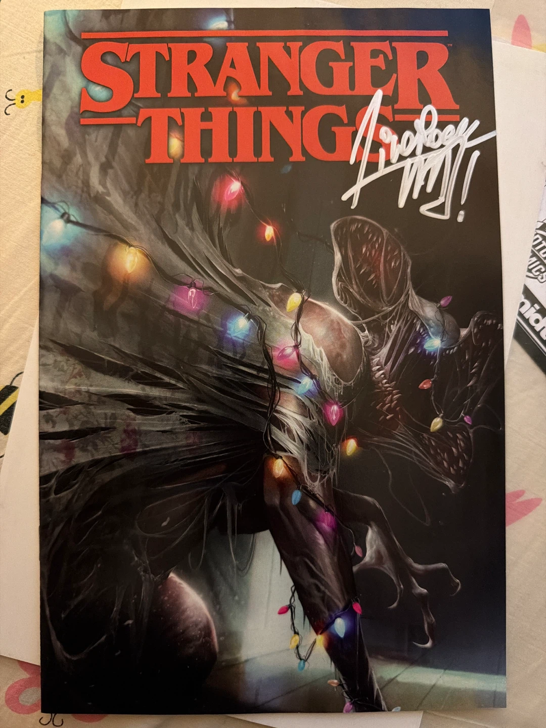 Stranger Things #1 Signed Francesco Mattina Variant Cover - photo 3